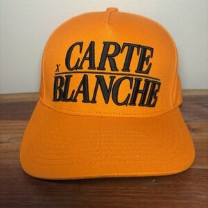 Carte Blanche hat ( Orange ) SnapBack NEW NWT CLEAN